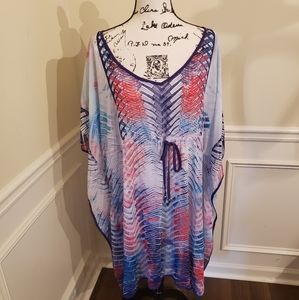 Multicolored Swimsuit Coverup